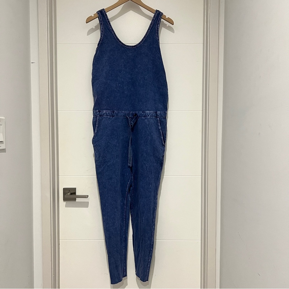 Frank & Eileen Indigo Denim Scoop-Neck Jumpsuit